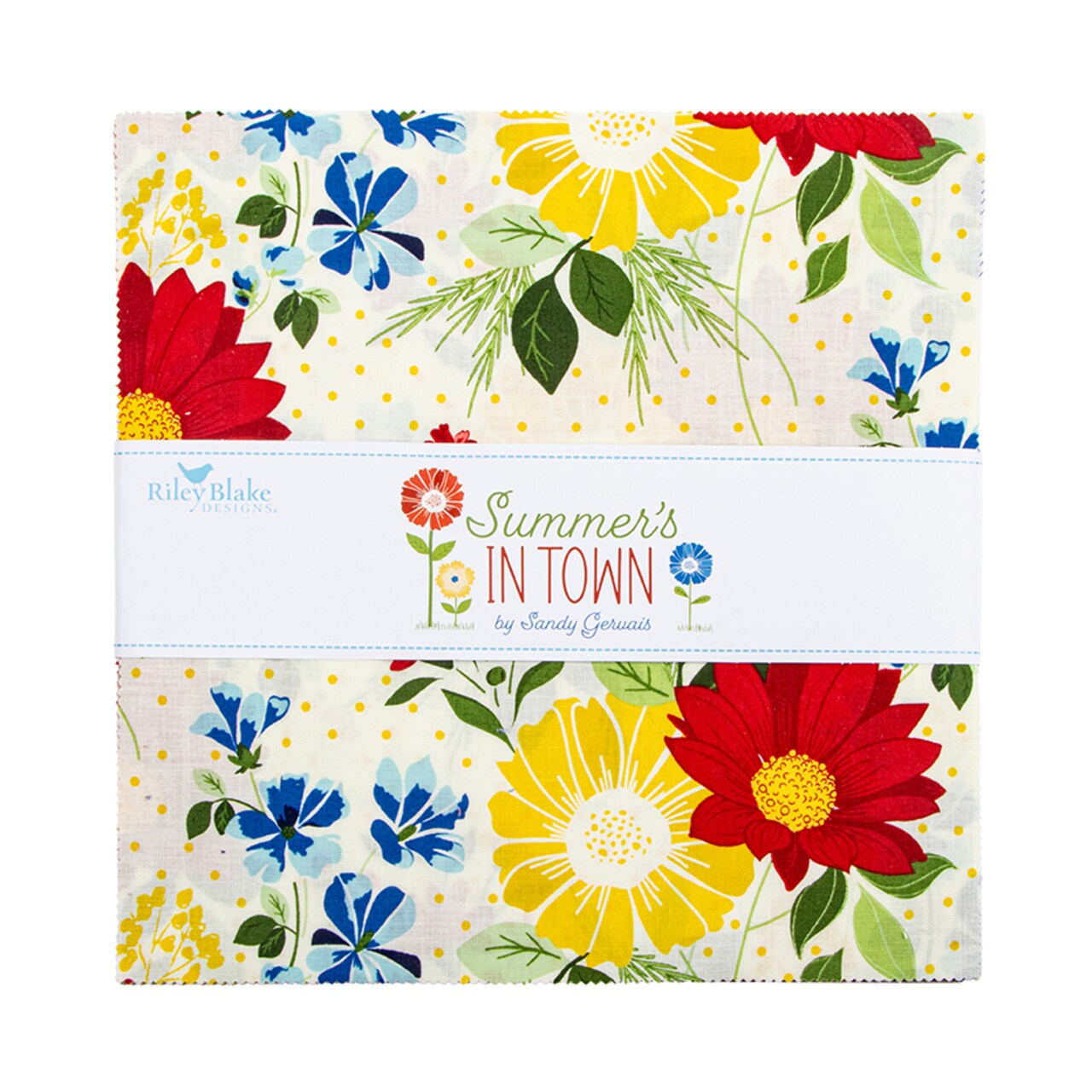 Summer's in Town 10" Square Pack (Layer Cake / 10" Stacker) by Riley Blake (10-17530-42)